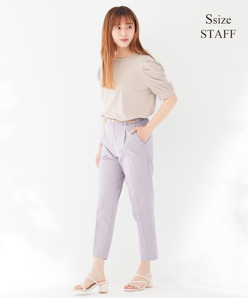 ANY SIS(エニィスィス)の「【UVケア】クールタッチミラクルガード テーパード パンツ(その他パンツ・レディース・ホワイト系/黄土色系/ブラック系/ライトグリーン系/ネイビー系/ライラック系/ダークグリーン系/ピンク系・1/2/3)」の22枚目の写真