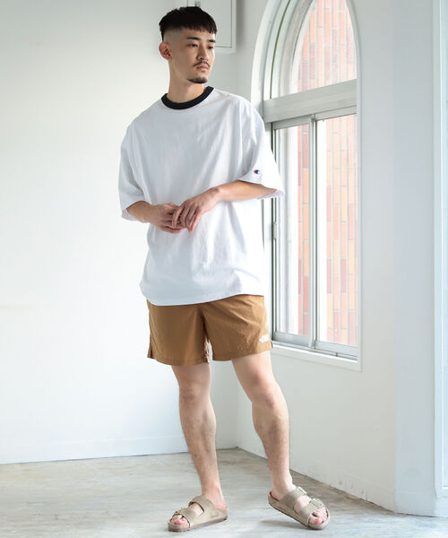 Champion（チャンピオン）の「Champion × BEAMS / 別注 Ringer T-shirt（Tシャツ/カットソー・メンズ・ホワイト/チャコールグレー・LARGE/X-LARGE/SMALL/MEDIUM）」の6枚目の写真