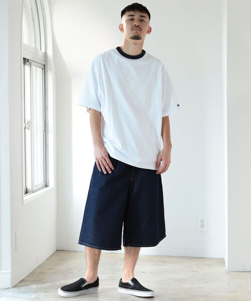 Champion（チャンピオン）の「Champion × BEAMS / 別注 Ringer T-shirt（Tシャツ/カットソー・メンズ・ホワイト/チャコールグレー・LARGE/X-LARGE/SMALL/MEDIUM）」の5枚目の写真