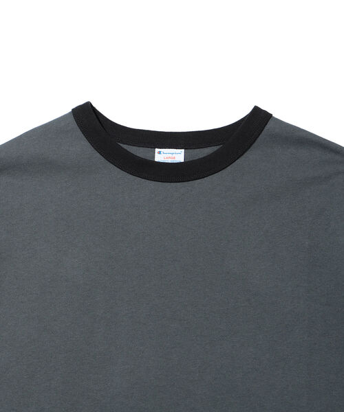 Champion（チャンピオン）の「Champion × BEAMS / 別注 Ringer T-shirt（Tシャツ/カットソー・メンズ・ホワイト/チャコールグレー・LARGE/X-LARGE/SMALL/MEDIUM）」の7枚目の写真