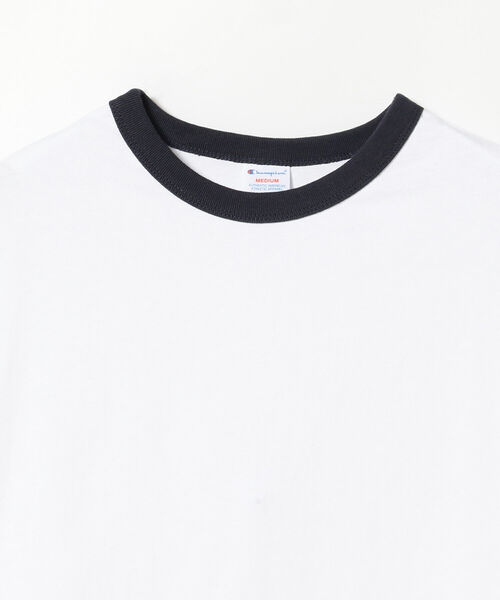 Champion（チャンピオン）の「Champion × BEAMS / 別注 Ringer T-shirt（Tシャツ/カットソー・メンズ・ホワイト/チャコールグレー・LARGE/X-LARGE/SMALL/MEDIUM）」の12枚目の写真