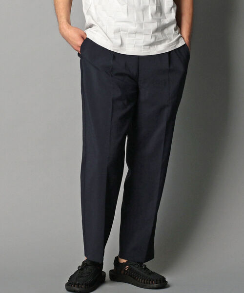 GLOSTER(グロスター)の「EVALET QUICK DRY EASY PANTS イージーパンツ (※吸水速乾、ウォッシャブル、シワになりにくいイージーケア素材を使用!)(その他パンツ・メンズ・ベージュ系その他5/ベージュ/ネイビー・S/L/M)」の3枚目の写真