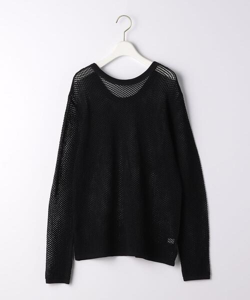 BRACTMENT(ブラクトメント)の「『BRACTMENT(ブラクトメント)』 BM クルーネック メッシュニット(ニット/セーター・レディース・オフホワイト/ブラック/オレンジ・FREE)」の2枚目の写真