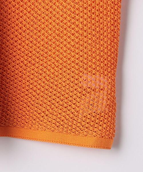 BRACTMENT(ブラクトメント)の「『BRACTMENT(ブラクトメント)』 BM クルーネック メッシュニット(ニット/セーター・レディース・オフホワイト/ブラック/オレンジ・FREE)」の7枚目の写真