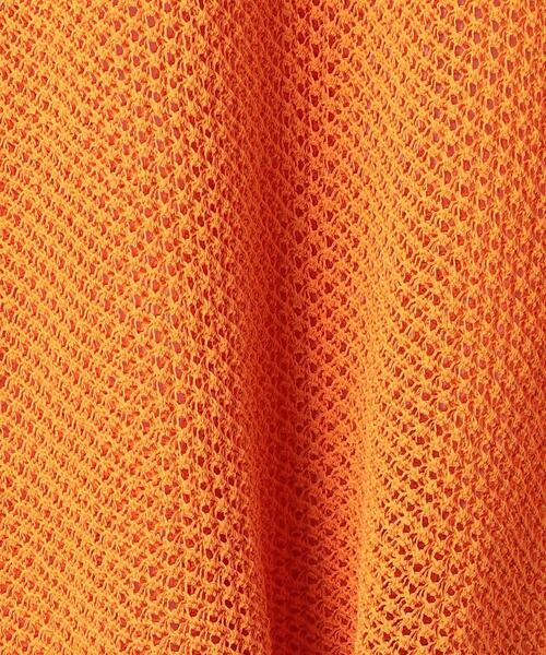 BRACTMENT(ブラクトメント)の「『BRACTMENT(ブラクトメント)』 BM クルーネック メッシュニット(ニット/セーター・レディース・オフホワイト/ブラック/オレンジ・FREE)」の8枚目の写真