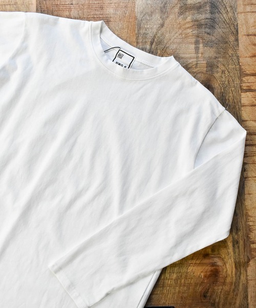 HWG_5(エイチダブルゴー)の「レイヤードスタイルに欠かせないシンプルロンT(Tシャツ/カットソー・レディース・ホワイト/ブラック/グレー・FREE)」の3枚目の写真