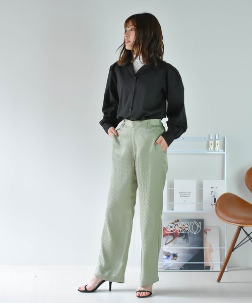 Cheri（シェリ）の「袖ボリュームタックブラウス Cheri/シェリ（シャツ/ブラウス・レディース・イエロー/ブラック/アイボリー/ブルー・FREE）」の19枚目の写真