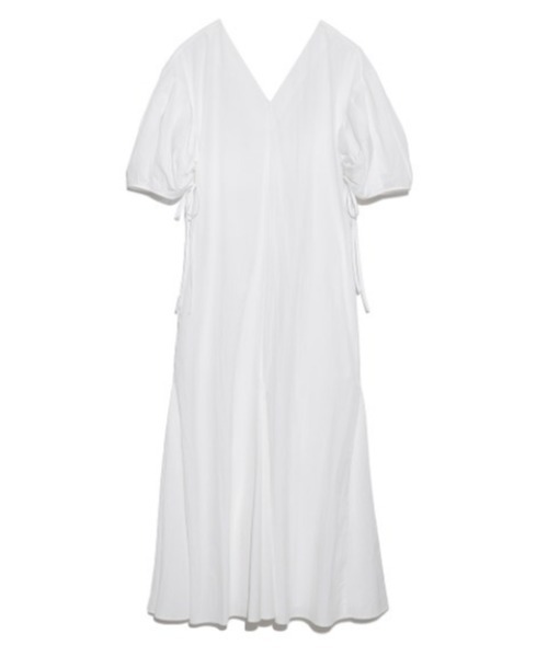 【極美品】emmiatelier ロングワンピース ナイロン袖ギャザーワンピース emmi（エミ）の「【emmi atelier】ナイロン袖ギャザーワンピース