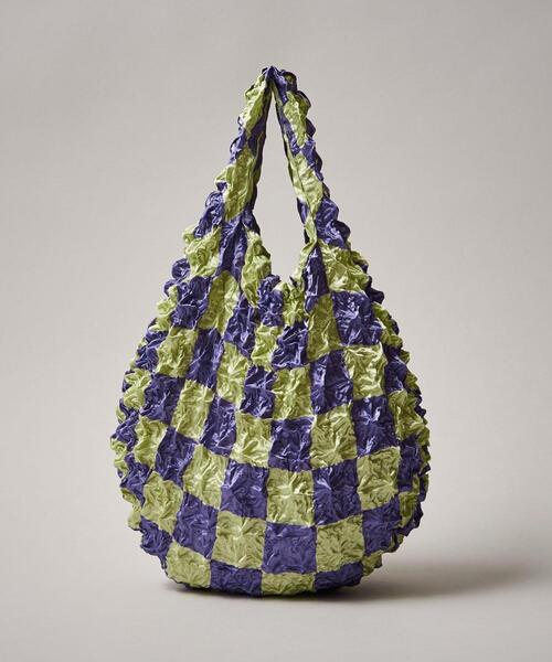 BUNZABURO(ブンザブロウ)の「【別注】BUNZABURO M-ShiboriBAG M(エコバッグ/サブバッグ・レディース・ブラック/パープル/ブラウン/ケリー・FREE)」の4枚目の写真