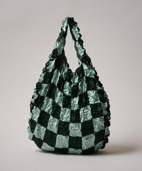 BUNZABURO(ブンザブロウ)の「【別注】BUNZABURO M-ShiboriBAG M(エコバッグ/サブバッグ・レディース・ブラック/パープル/ブラウン/ケリー・FREE)」の3枚目の写真