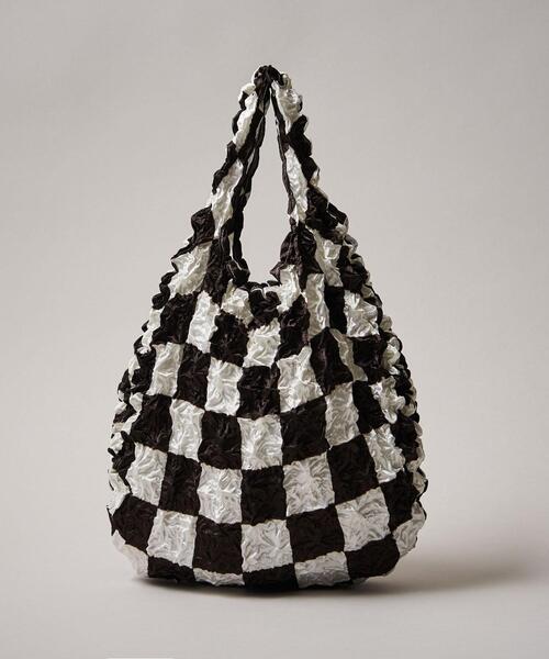 BUNZABURO(ブンザブロウ)の「【別注】BUNZABURO M-ShiboriBAG M(エコバッグ/サブバッグ・レディース・ブラック/パープル/ブラウン/ケリー・FREE)」の2枚目の写真