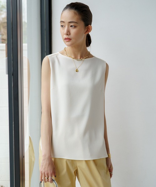 「LOUNGEDRESS」 ノースリーブブラウス FREE アイボリー レディース Loungedress 「LOUNGEDRESS」 ノースリーブブラウス FREE