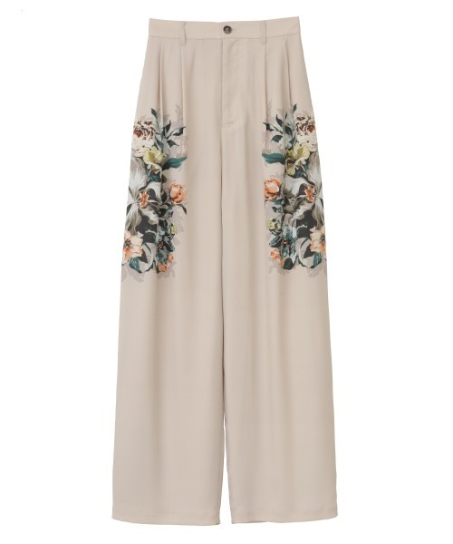 CLANE（クラネ）の「PANEL FLOWER PANTS（その他パンツ・レディース・アイボリー系・0/01/02）」の4枚目の写真