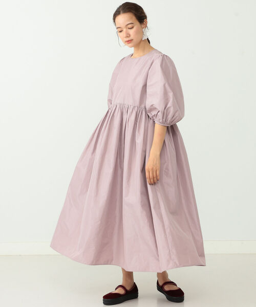 CAROLINA GLASER（カロリナ グレイサー）の「Aya × CAROLINA GLASER / 5分袖ボリューム ワンピース（ワンピース・レディース・ブラック/ピンク・ONE SIZE）」の13枚目の写真