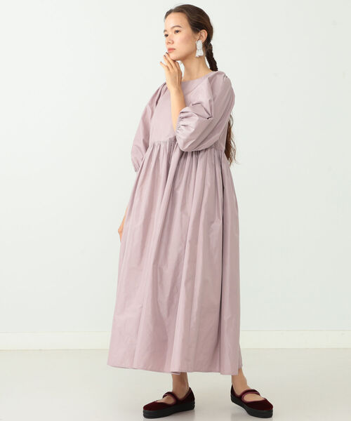 CAROLINA GLASER（カロリナ グレイサー）の「Aya × CAROLINA GLASER / 5分袖ボリューム ワンピース（ワンピース・レディース・ブラック/ピンク・ONE SIZE）」の14枚目の写真