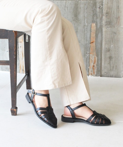 chocolates(チョコラテス)の「グルカサンダル【日本製】(サンダル・レディース・ブラック/アイボリー/ライトグレー/サンドベージュ・S/M/L/LL)」の7枚目の写真