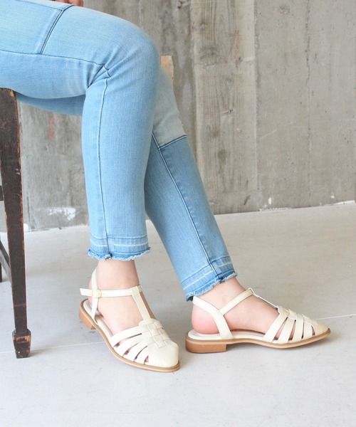 chocolates(チョコラテス)の「グルカサンダル【日本製】(サンダル・レディース・ブラック/アイボリー/ライトグレー/サンドベージュ・S/M/L/LL)」の13枚目の写真