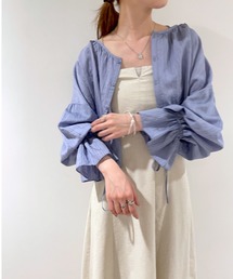 mystic | 袖フリルブラウス(シャツ/ブラウス)