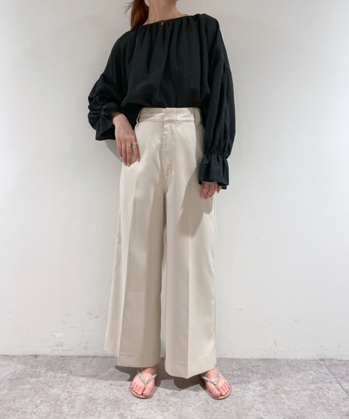 mystic（ミスティック）の「袖フリルブラウス（シャツ/ブラウス・レディース・ブラック/オフホワイト/ブルー/グリーン系その他・FREE）」の11枚目の写真