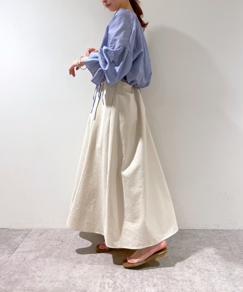 mystic（ミスティック）の「袖フリルブラウス（シャツ/ブラウス・レディース・ブラック/オフホワイト/ブルー/グリーン系その他・FREE）」の15枚目の写真