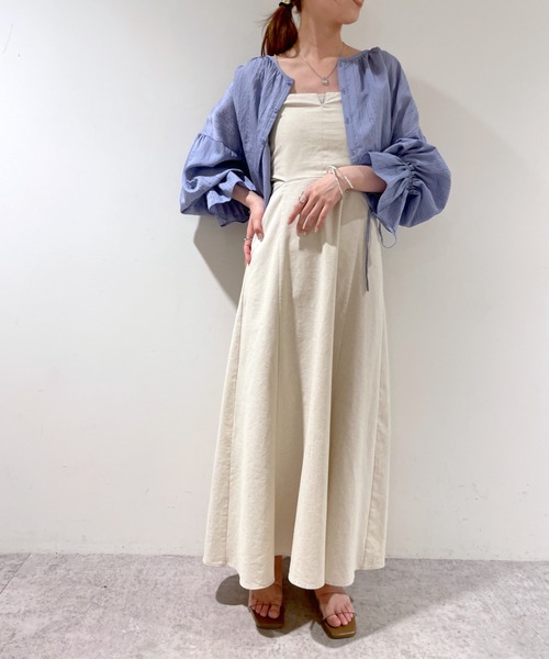 mystic（ミスティック）の「袖フリルブラウス（シャツ/ブラウス・レディース・ブラック/オフホワイト/ブルー/グリーン系その他・FREE）」の16枚目の写真