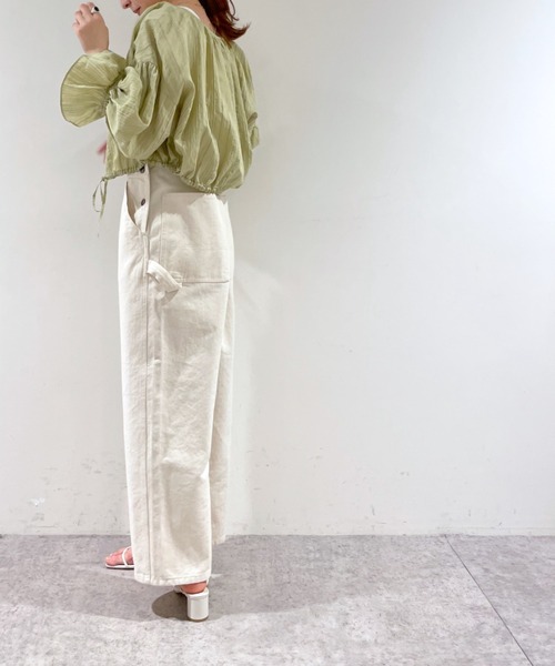 mystic（ミスティック）の「袖フリルブラウス（シャツ/ブラウス・レディース・ブラック/オフホワイト/ブルー/グリーン系その他・FREE）」の10枚目の写真