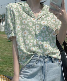 meJane | 花柄ボリュームスリーブブラウス【ZOZOTOWN限定】(シャツ/ブラウス)