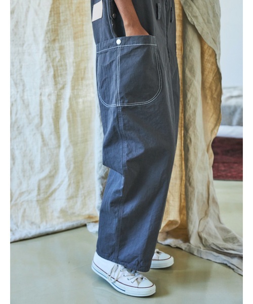 AlexanderLeeChang（アレキサンダーリーチャン）の「OVERALLS 21（サロペット/オーバーオール・メンズ・チャコールグレー/ベージュ/パープル・2/3）」の12枚目の写真