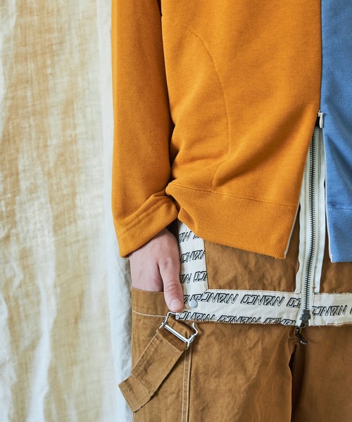 AlexanderLeeChang（アレキサンダーリーチャン）の「OVERALLS 21（サロペット/オーバーオール・メンズ・チャコールグレー/ベージュ/パープル・2/3）」の16枚目の写真