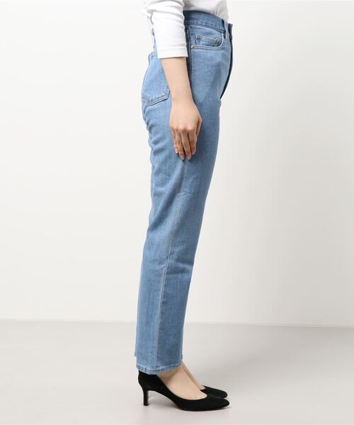 NATURAL BEAUTY BASIC（ナチュラルビューティーベーシック）の「ストレートデニム（デニムパンツ・レディース・ブルー/ネイビー・X-SMALL/MEDIUM/SMALL）」の3枚目の写真