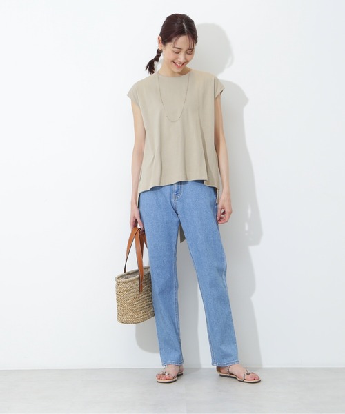 NATURAL BEAUTY BASIC（ナチュラルビューティーベーシック）の「ストレートデニム（デニムパンツ・レディース・ブルー/ネイビー・X-SMALL/MEDIUM/SMALL）」の20枚目の写真