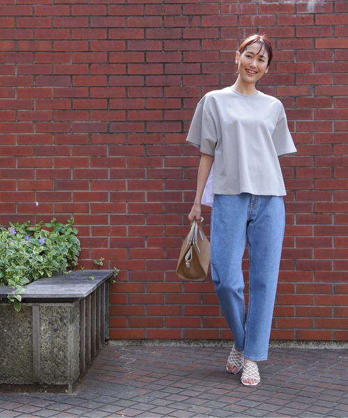 NATURAL BEAUTY BASIC（ナチュラルビューティーベーシック）の「ストレートデニム（デニムパンツ・レディース・ブルー/ネイビー・X-SMALL/MEDIUM/SMALL）」の21枚目の写真