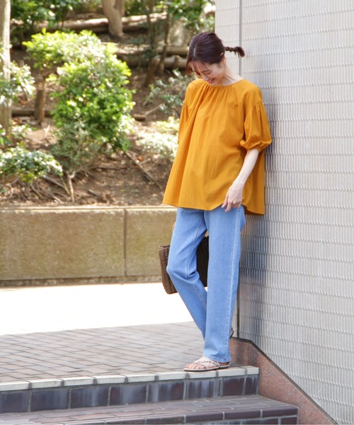 NATURAL BEAUTY BASIC（ナチュラルビューティーベーシック）の「ストレートデニム（デニムパンツ・レディース・ブルー/ネイビー・X-SMALL/MEDIUM/SMALL）」の22枚目の写真