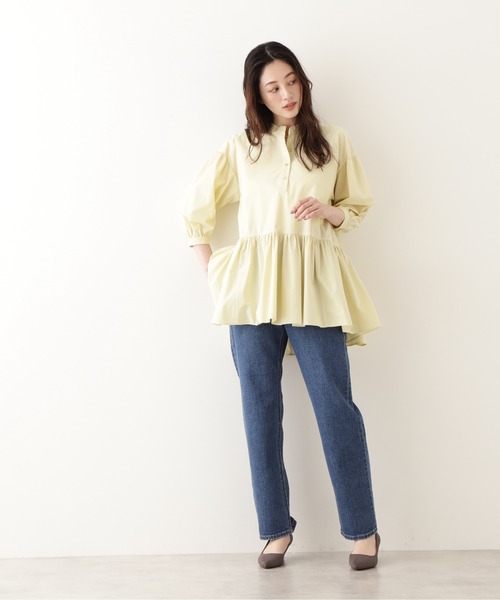 NATURAL BEAUTY BASIC（ナチュラルビューティーベーシック）の「ストレートデニム（デニムパンツ・レディース・ブルー/ネイビー・X-SMALL/MEDIUM/SMALL）」の7枚目の写真