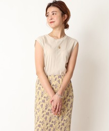 U by SPICK&SPAN | シアーノースリーブプルオーバー◆(Tシャツ/カットソー)