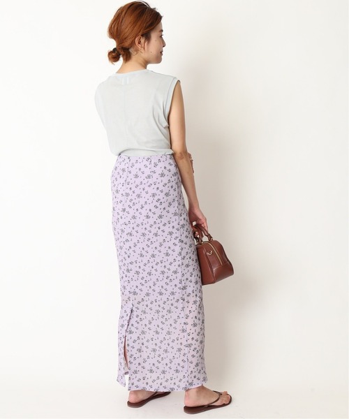 U by SPICK&SPAN(ユーバイスピックアンドスパン)の「シアーノースリーブプルオーバー◆(Tシャツ/カットソー・レディース・サックスブルー/アイボリー・FREE)」の10枚目の写真