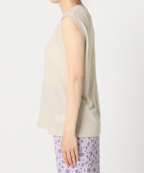 U by SPICK&SPAN(ユーバイスピックアンドスパン)の「シアーノースリーブプルオーバー◆(Tシャツ/カットソー・レディース・サックスブルー/アイボリー・FREE)」の15枚目の写真