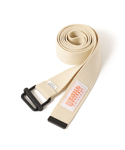 B:MING by BEAMS(ビーミングバイビームス)の「UNIVERSAL OVERALL × B:MING by BEAMS / 別注 CANVAS BELT(ベルト・メンズ・ブラック/オフホワイト/オリーブ/オレンジ/グレー・ONE SIZE)」の2枚目の写真