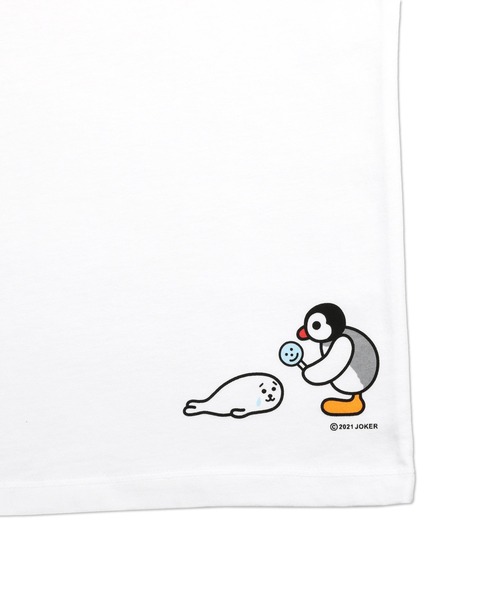 Design Tshirts Store graniph（デザイン　ティーシャツ　ストア　グラニフ）の「ピングーと子アザラシ(ピングー)｜コラボTシャツ（Tシャツ/カットソー・メンズ・ホワイト・SMALL/MEDIUM/LARGE/X-LARGE/X-SMALL）」の10枚目の写真