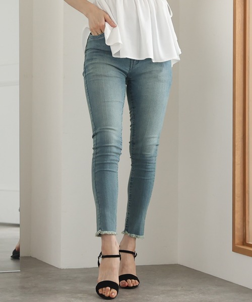 ElegChic(エレグシック)の「スキニーストレッチデニムパンツ(デニムパンツ・レディース・ブルー/ワンウォッシュ/ネイビー・4L/M/L/XXL/XL)」の20枚目の写真