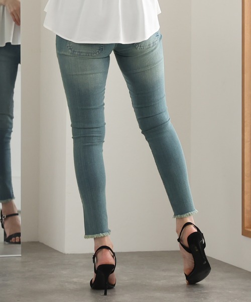 ElegChic(エレグシック)の「スキニーストレッチデニムパンツ(デニムパンツ・レディース・ブルー/ワンウォッシュ/ネイビー・4L/M/L/XXL/XL)」の18枚目の写真