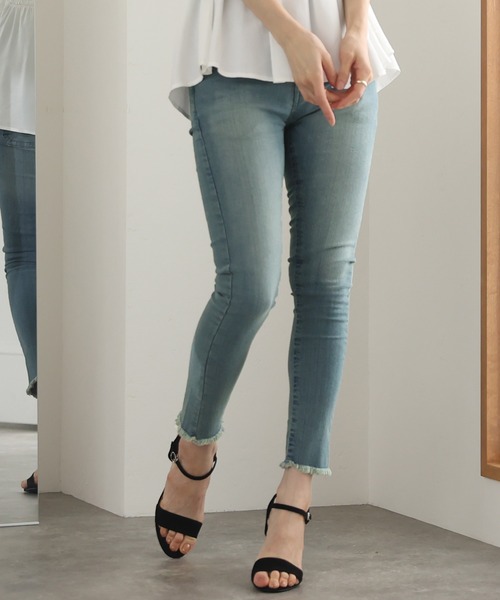 ElegChic(エレグシック)の「スキニーストレッチデニムパンツ(デニムパンツ・レディース・ブルー/ワンウォッシュ/ネイビー・4L/M/L/XXL/XL)」の17枚目の写真