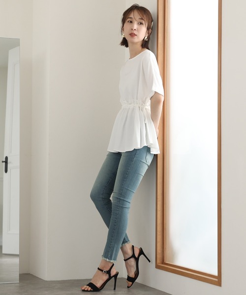ElegChic(エレグシック)の「スキニーストレッチデニムパンツ(デニムパンツ・レディース・ブルー/ワンウォッシュ/ネイビー・4L/M/L/XXL/XL)」の16枚目の写真