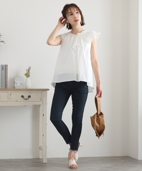 ElegChic(エレグシック)の「スキニーストレッチデニムパンツ(デニムパンツ・レディース・ブルー/ワンウォッシュ/ネイビー・4L/M/L/XXL/XL)」の7枚目の写真