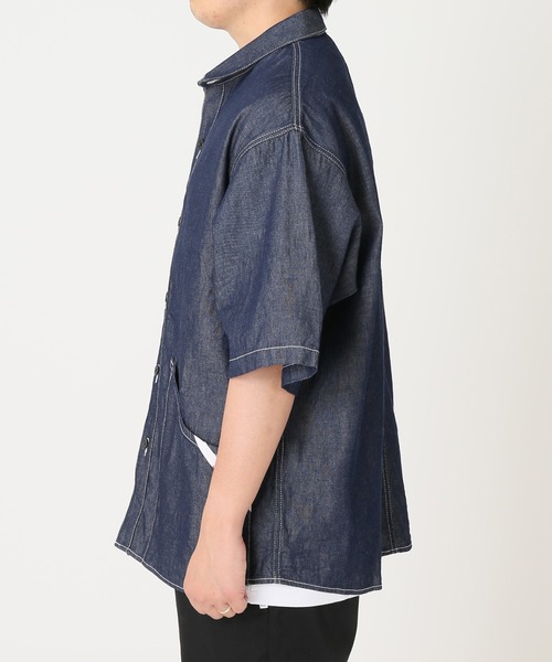 JOURNAL STANDARD relume（ジャーナルスタンダード　レリューム）の「【SMITH`S × relume / スミス】SSシャツジャケット（シャツ/ブラウス・メンズ・ネイビー/ホワイト/ナチュラル・MEDIUM/LARGE）」の15枚目の写真