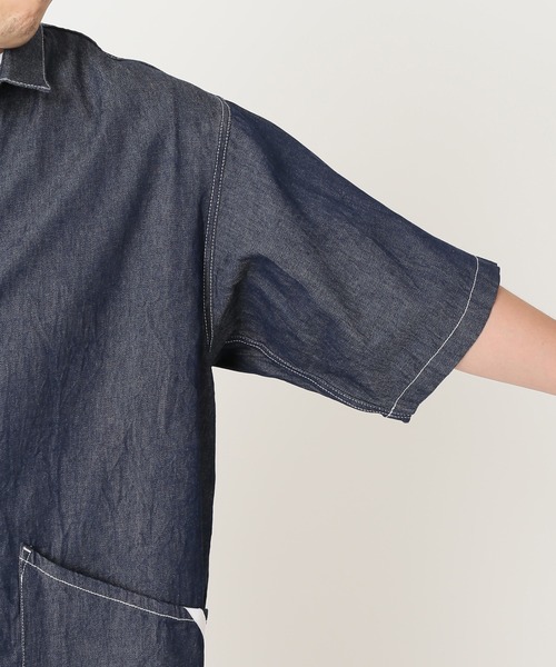 JOURNAL STANDARD relume（ジャーナルスタンダード　レリューム）の「【SMITH`S × relume / スミス】SSシャツジャケット（シャツ/ブラウス・メンズ・ネイビー/ホワイト/ナチュラル・MEDIUM/LARGE）」の6枚目の写真