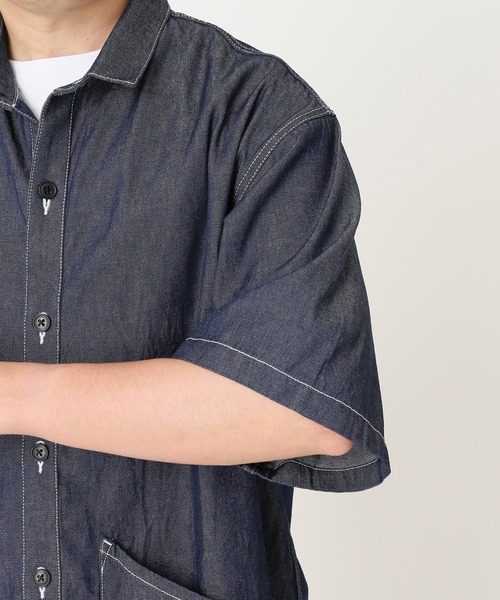 JOURNAL STANDARD relume（ジャーナルスタンダード　レリューム）の「【SMITH`S × relume / スミス】SSシャツジャケット（シャツ/ブラウス・メンズ・ネイビー/ホワイト/ナチュラル・MEDIUM/LARGE）」の12枚目の写真