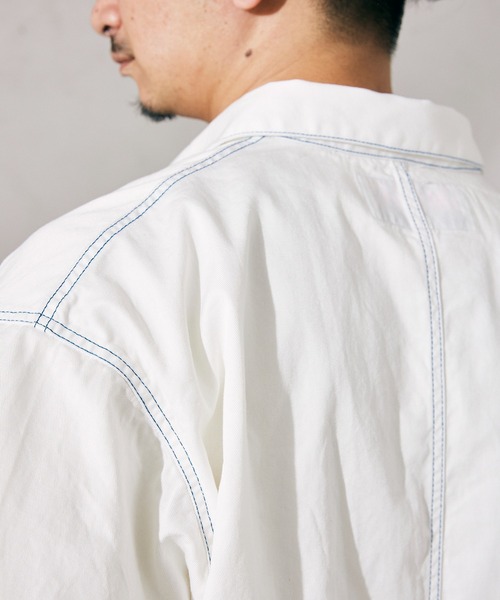 JOURNAL STANDARD relume（ジャーナルスタンダード　レリューム）の「【SMITH`S × relume / スミス】SSシャツジャケット（シャツ/ブラウス・メンズ・ネイビー/ホワイト/ナチュラル・MEDIUM/LARGE）」の17枚目の写真