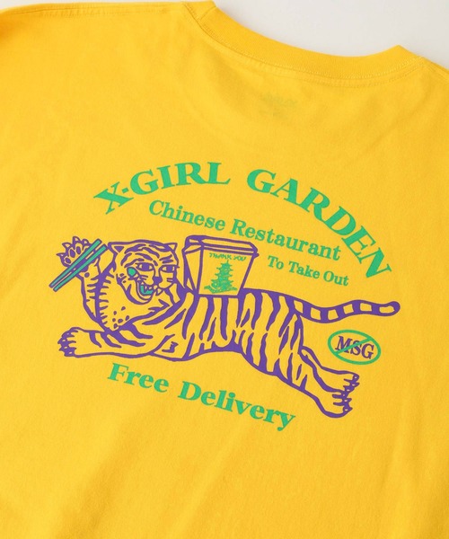 X-girl（エックスガール）の「DELIVERY L/S TEE DRESS（ワンピース・レディース・チャコール/ホワイト/イエロー・S/M）」の12枚目の写真
