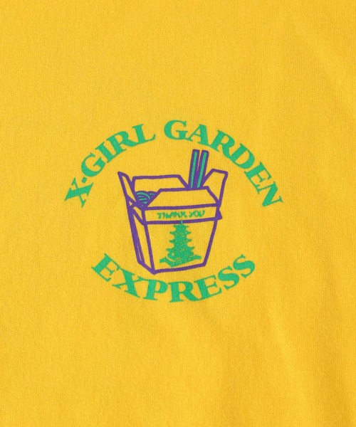 X-girl（エックスガール）の「DELIVERY L/S TEE DRESS（ワンピース・レディース・チャコール/ホワイト/イエロー・S/M）」の4枚目の写真